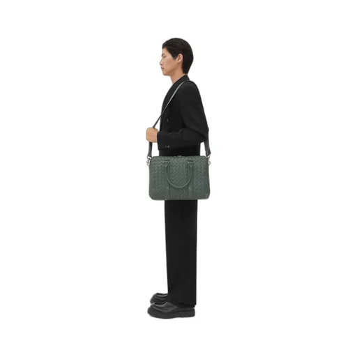 Slim Intrecciato Briefcase
