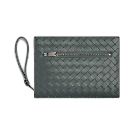 Small Intrecciato Document Case With Wristlet