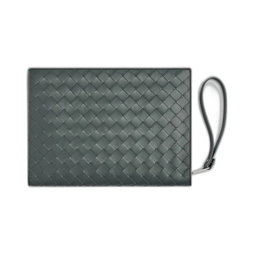 Small Intrecciato Document Case With Wristlet
