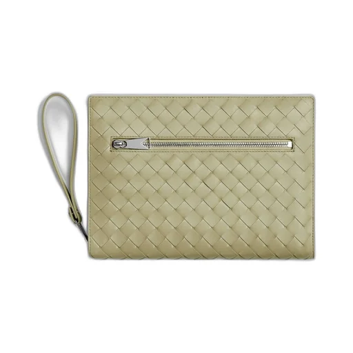Small Intrecciato Document Case With Wristlet