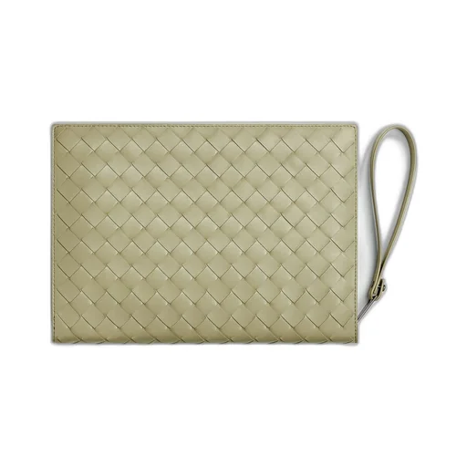 Small Intrecciato Document Case With Wristlet