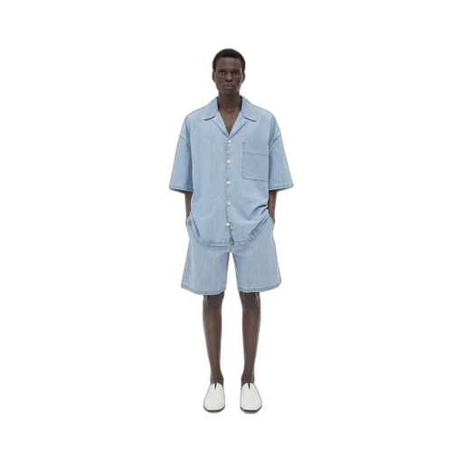 Light Bleached Elasticated Denim