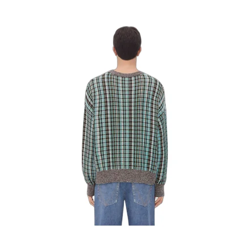 Cotton Viscose Check Jumper