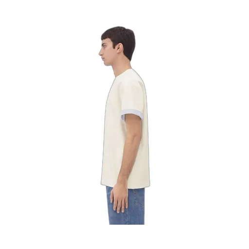 Double Layer Cotton Check T-Shirt