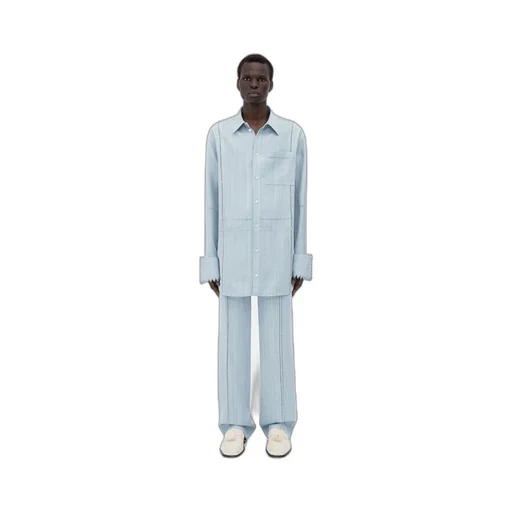 English Embroidery Viscose And Silk Shirt