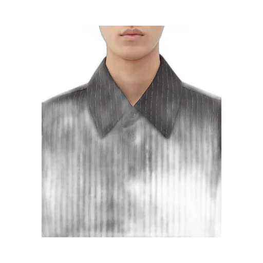 Cotton And Silk Stripe Shirt