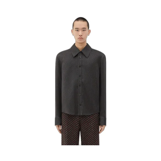 Cotton And Silk Stripe Shirt