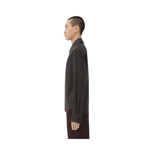 Cotton And Silk Stripe Shirt