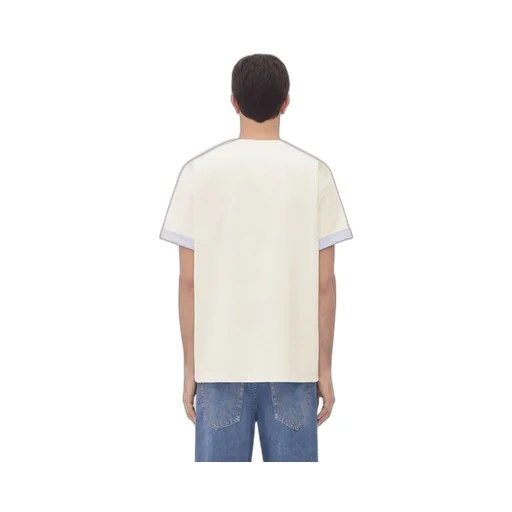 Double Layer Cotton Check T-Shirt