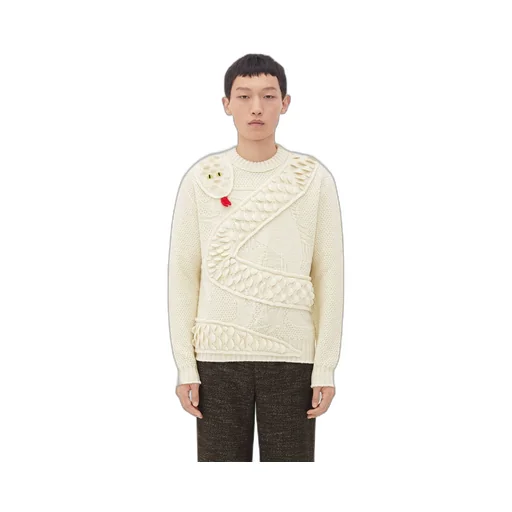 Snake Scales Wool Knit Jumper