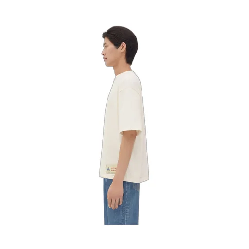 Cotton Jersey T-Shirt With Label