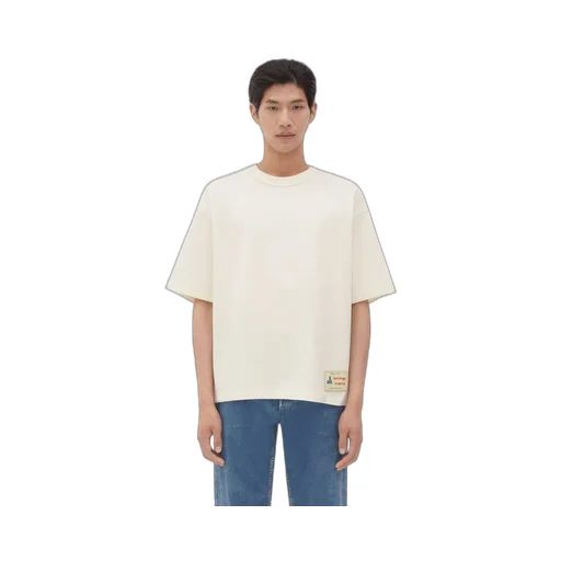 Cotton Jersey T-Shirt With Label