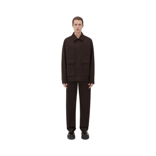 Bicolor Stretch Cotton Parka