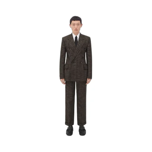 Textured Wool Speckled Fitted Jacket