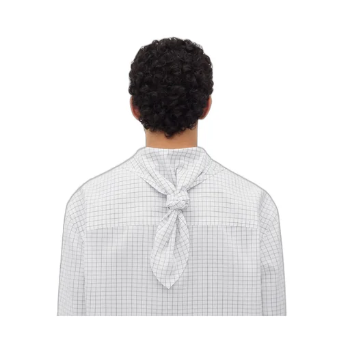 Crisp Cotton Silk Check Bandana Shirt