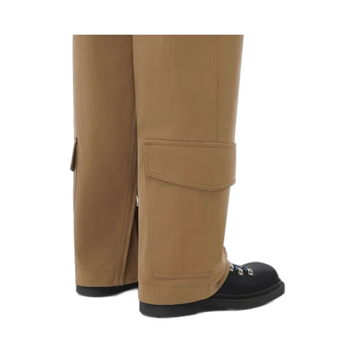 Cotton Gabardine Cargo Trousers