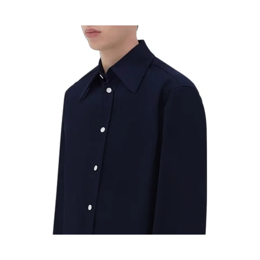 Cotton Shirt With Top Stitching