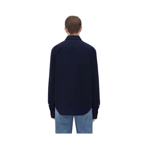 Cotton Shirt With Top Stitching