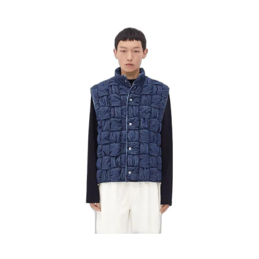 Intrecciato Denim Gilet