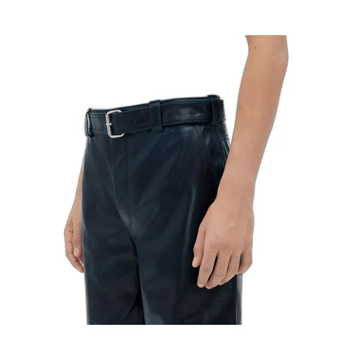 Leather Belted Trousers