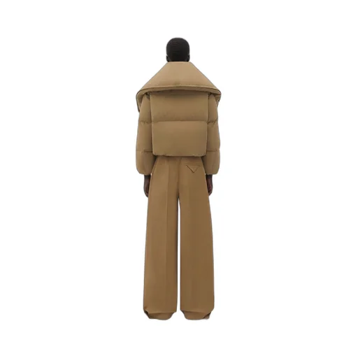 Frosted Poplin Puffer Jacket