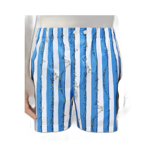 Printed Cotton Shorts