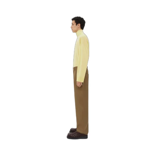 Cotton Twill Tapered Trousers