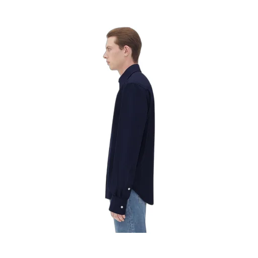 Cotton Shirt With Top Stitching