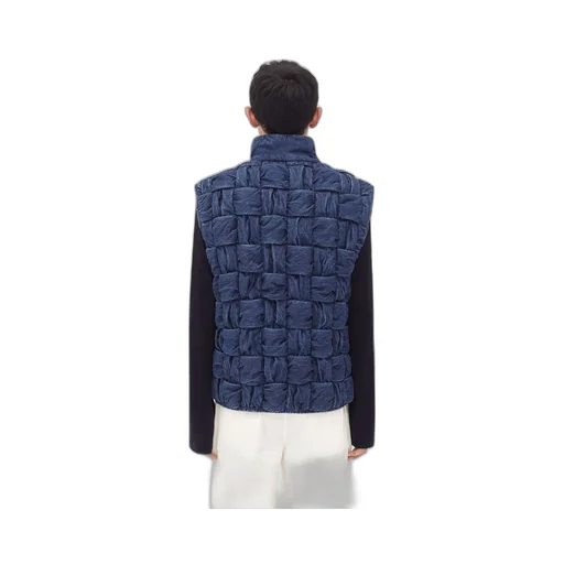Intrecciato Denim Gilet