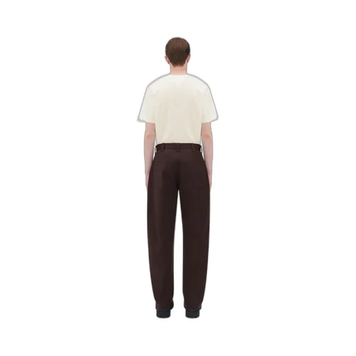 Stretch Cotton Tapered Trousers