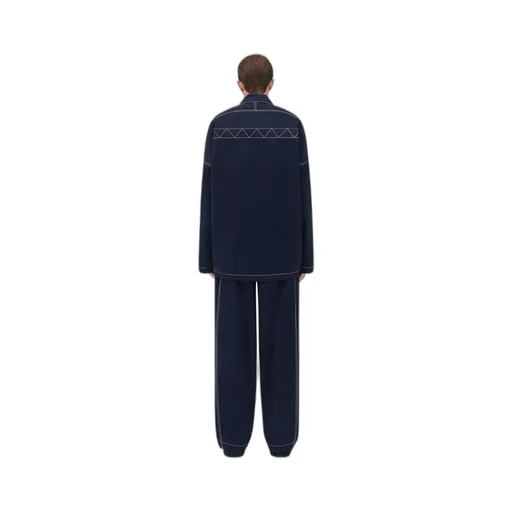 Tech Nylon Blouson With Leather Integrated Gilet