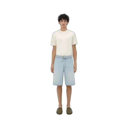 Light Bleached Denim Shorts
