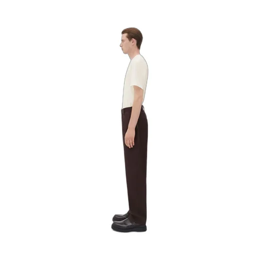 Stretch Cotton Tapered Trousers