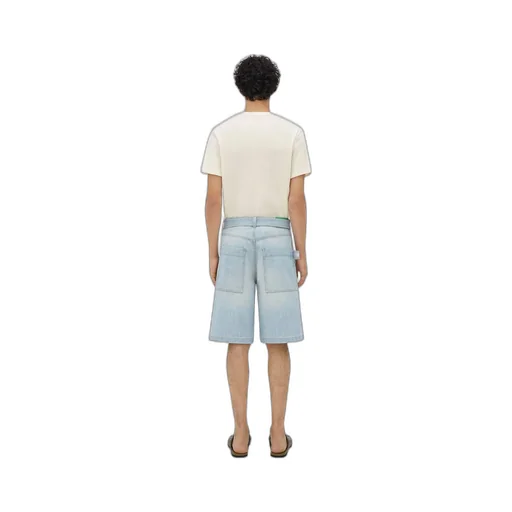 Light Bleached Denim Shorts