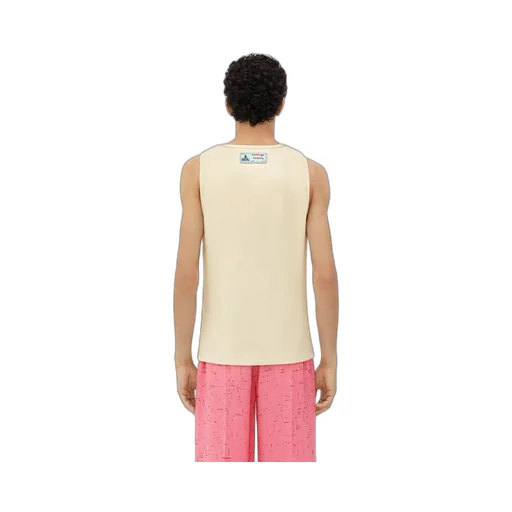 Cotton Rib Tank Top With Label