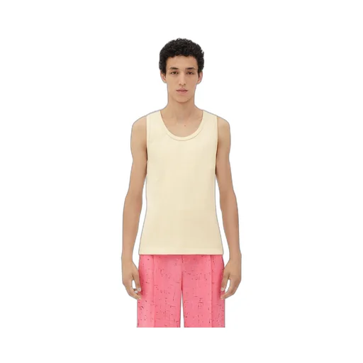 Cotton Rib Tank Top With Label