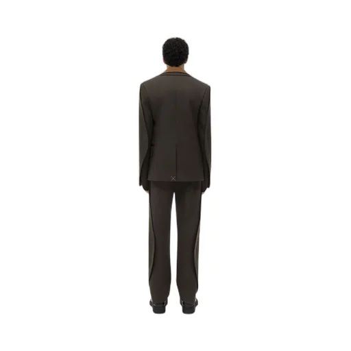 Wool Jacket With Contrasting Collar