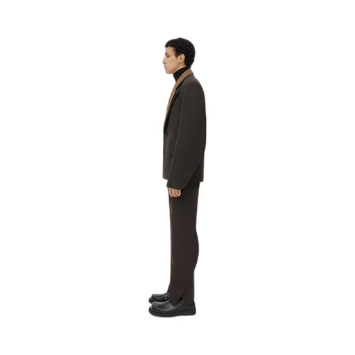 Wool Jacket With Contrasting Collar