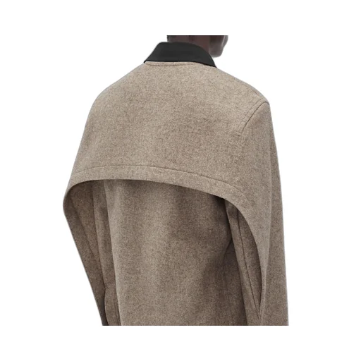 Wool Flannel And Viscose Double Shirt
