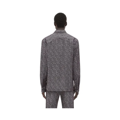 Textured Wool And Viscose Shirt