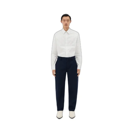 Bonded Wool And Cotton Tapered Pants