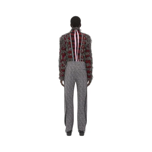 Curved Shape Wool And Viscose Pants