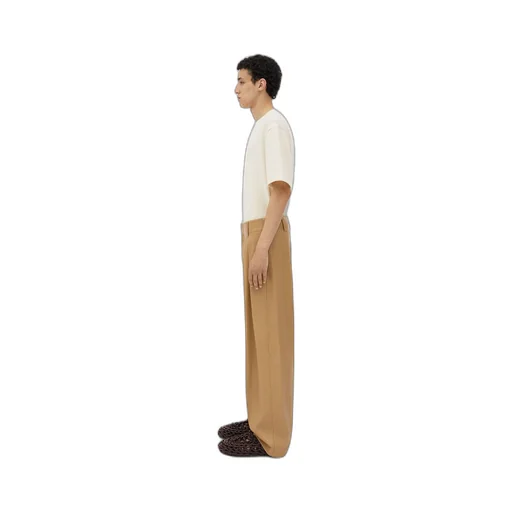 Leather Pleated Pants