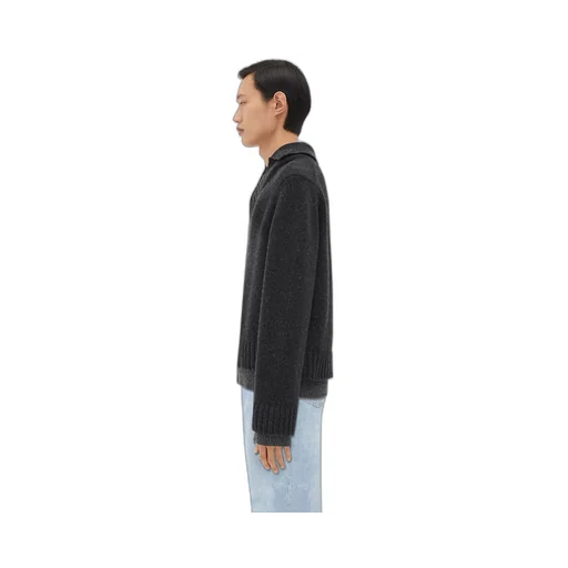 Double Layer Effect Wool Sweater