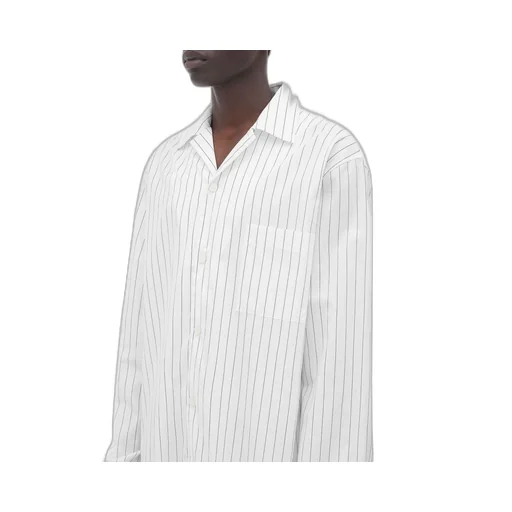 Pinstripe Poplin Long Shirt