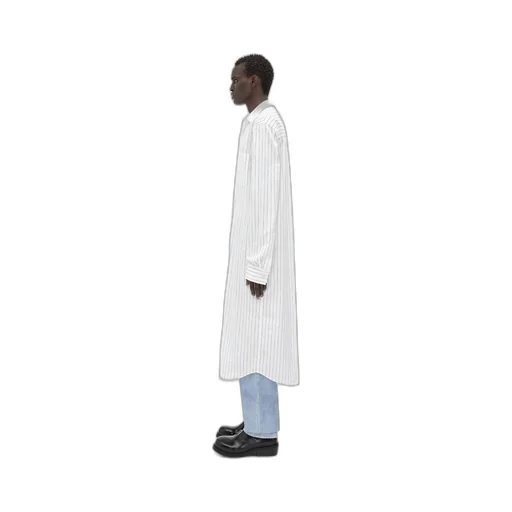 Pinstripe Poplin Long Shirt