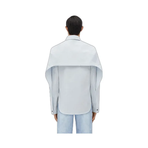 Cotton Shirt With Storm Flap