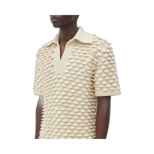Fish Scale Wool Polo