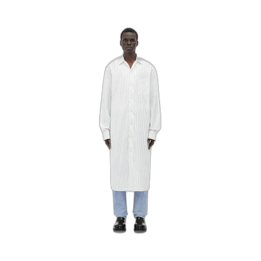 Pinstripe Poplin Long Shirt