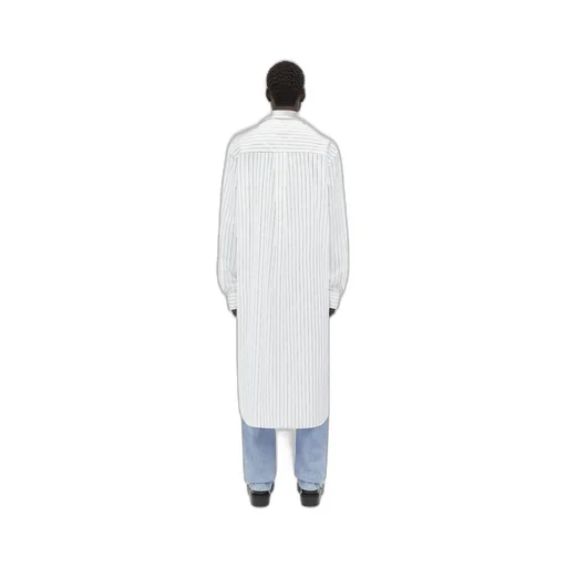 Pinstripe Poplin Long Shirt